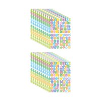 Bothyi - 20 Pegatinas Coloridas Del Alfabeto Para Cajas, Tarjetas Hechas A Mano, Tarjetas De Felicitación