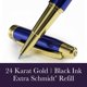 thumbnail image 3 of Pluma Rollerball Bond & Regent Azul Real 24K Oro, 3 of 7