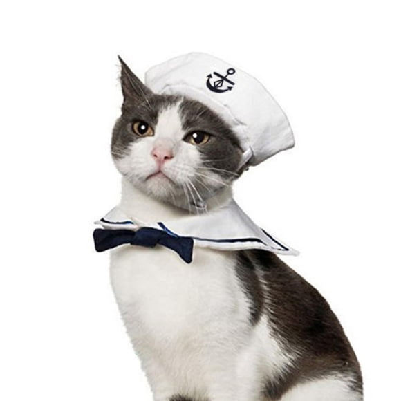 Disfraz de marinero para mascotas NAMSAN para gatos y perros pequeños
