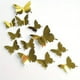 thumbnail image 1 of 12pcs 3D Mirror Butterfly Wall Stickers Butterfly Wall Stickers Removable DIY Wall Painting Party Wedding Decoration Home Decor, 1 of 4