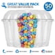 thumbnail image 3 of Vasos de plástico para postres Stock Your Home 350 ml con tapas (juego de 50), 3 of 7