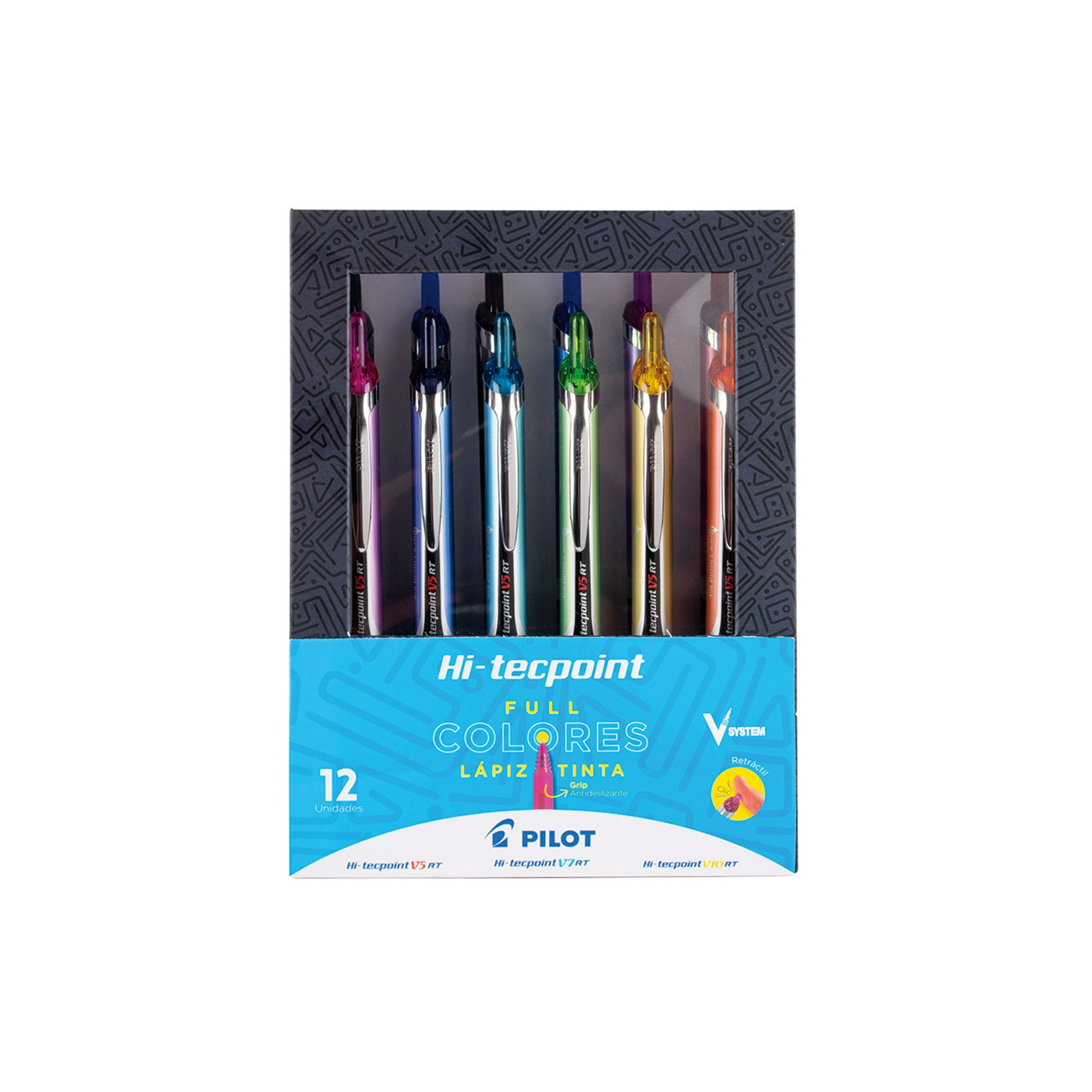 Set 12 Lápices Tinta Hi-tecpoint Grip 0.5mm Pilot