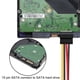 thumbnail image 3 of Cable de alimentación Molex de 4 pines a 3 SATA (paquete de 5), conector Molex IDE macho a 3 conectores SATA hembra de 15 pines para disco duro HDD de 20 cm y 7,8 pulgadas, 3 of 6