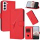 thumbnail image 1 of Funda Cartera Fibra de Carbono para Samsung Galaxy S21 FE con Soporte y Cierre Magnético Rojo, 1 of 6