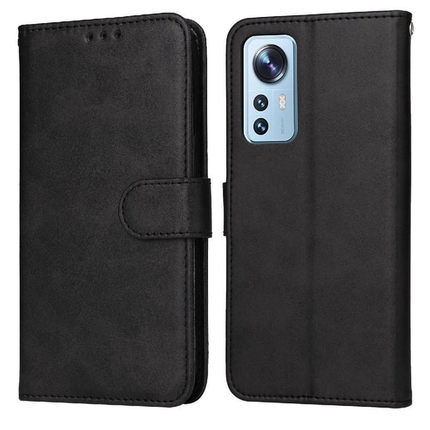 Funda Billetera para Xiaomi 12 Lite con Porta Tarjetas y Soporte Ajustable Negro