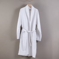 Mashini - Bata De Baño Hotel Waffle Blanca 118X64 Cm (T-L)