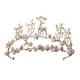 thumbnail image 1 of Tiara Y Corona Elegantes Diademas De Disfraces Enjoyadas Para Fiesta De Cumplea?os Estilo De Graduación G, 1 of 5