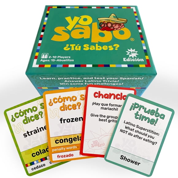 Juego de cartas Yo Sabo Edition 2 bilingüe para toda la familia