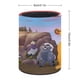 thumbnail image 2 of Guardia del León-theme Cylinder Pen Holder Pencil Organizer with Flannel Lining PVC Leather Material Cardboard Base for study work 10*8CM, 2 of 6