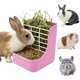 thumbnail image 1 of Comedero de Heno Copfeu 15 cm Rosa 2 en 1 para Animales Pequeños, 1 of 9
