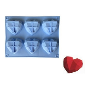 Genérico - Molde Corazon Diamante Molde De Silicona Corazón Chocolate