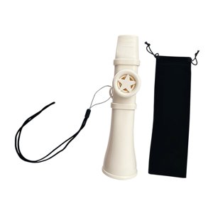 Magideal - Flauta Kazoo, Instrumento Musical De Regalo Con Cordón Y Bolsa De Almacenamiento, Armónica De Juguete Fácil De Aprender Para Violinistas Adultos Amant Blanco