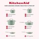 thumbnail image 2 of Juego de utensilios de cocina KitchenAid 10 piezas, cerámica antiadherente, color Cardamomo, 2 of 8