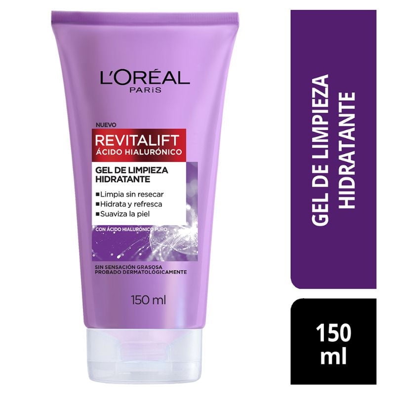 L'Oréal Paris - Gel De Limpieza Hidratante Revitalift Ácido Hialurónico