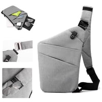 Bolsa De Viaje Elloy Doc Con Bandolera Antirrobo, Segura, Gris