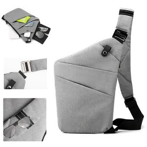 Bolsa De Viaje Elloy Doc Con Bandolera Antirrobo, Segura, Gris