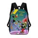 thumbnail image 1 of Pato Lucas-theme Backpack, Campus style schoolbag Bookbag with Adjustable Shoulder Straps And Large Zip Compartment, Unisex Travel Bags., 1 of 6