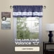 thumbnail image 2 of Cortinas con cenefa ACHIM Soft Live Love Laugh, azul marino, 2 of 6