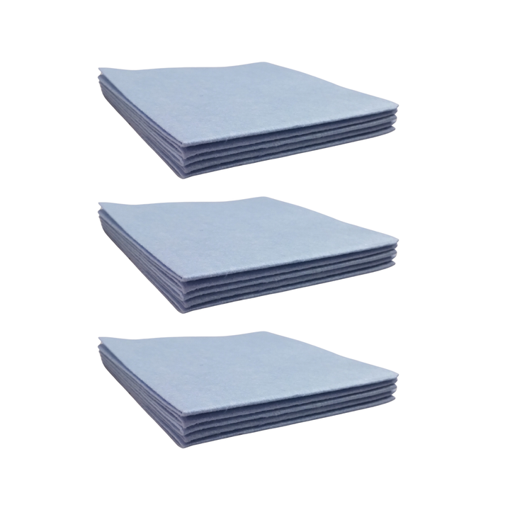 Genérico - Pack 15 Paños Celestes Multiusos 38X38