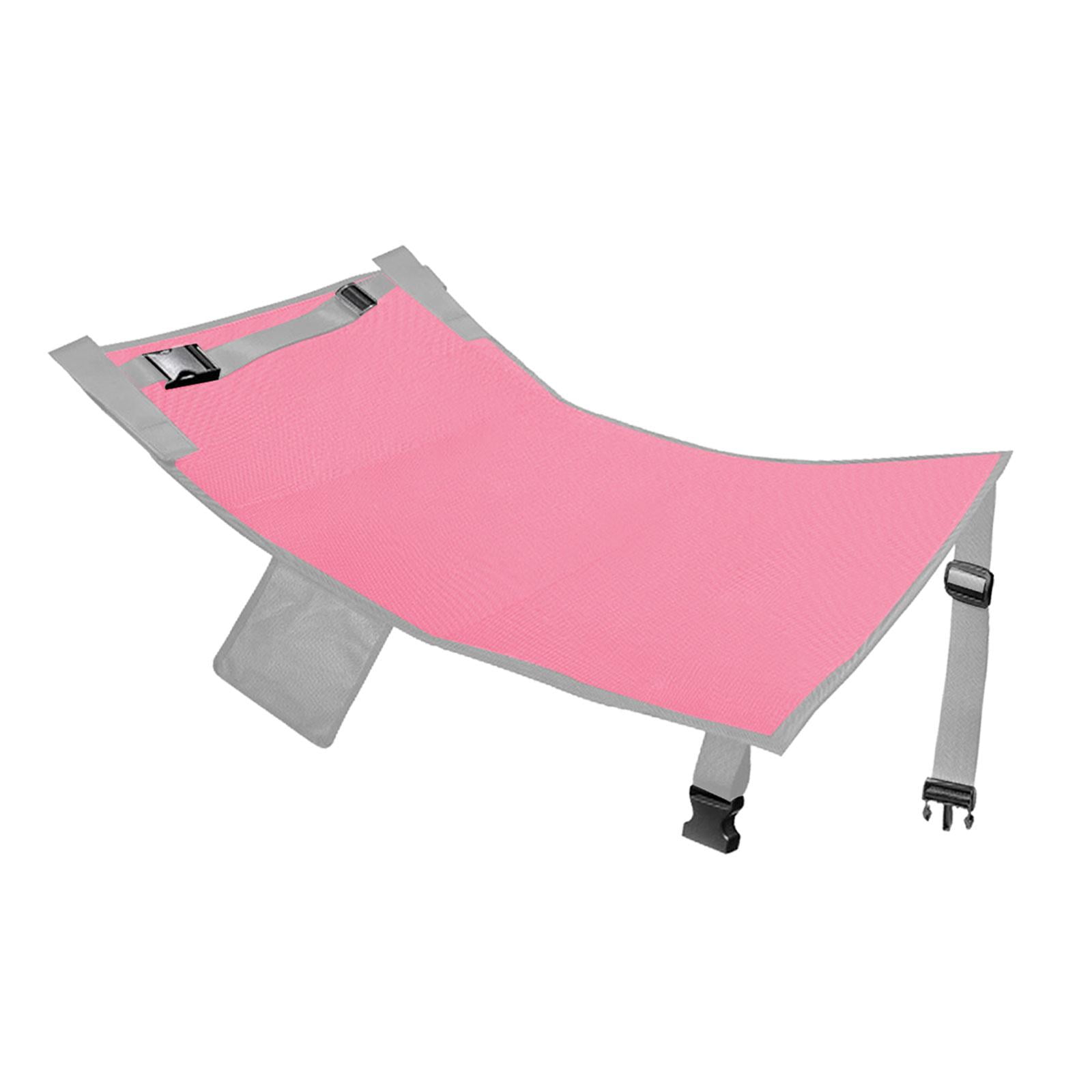 Magideal - Reposapiés De Avión Para /reposapiés Ajustable De Alta Resistencia, Reposapiés Portátil Para Vuelos De Avión, Reposapiés, Hamaca, Accesorios De Rosa 89cmx54cm