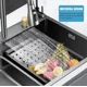 thumbnail image 3 of Fregadero de cocina Empotrado 80x45cm Acero Inoxidable accesorio de cocina Color Gris, 3 of 8