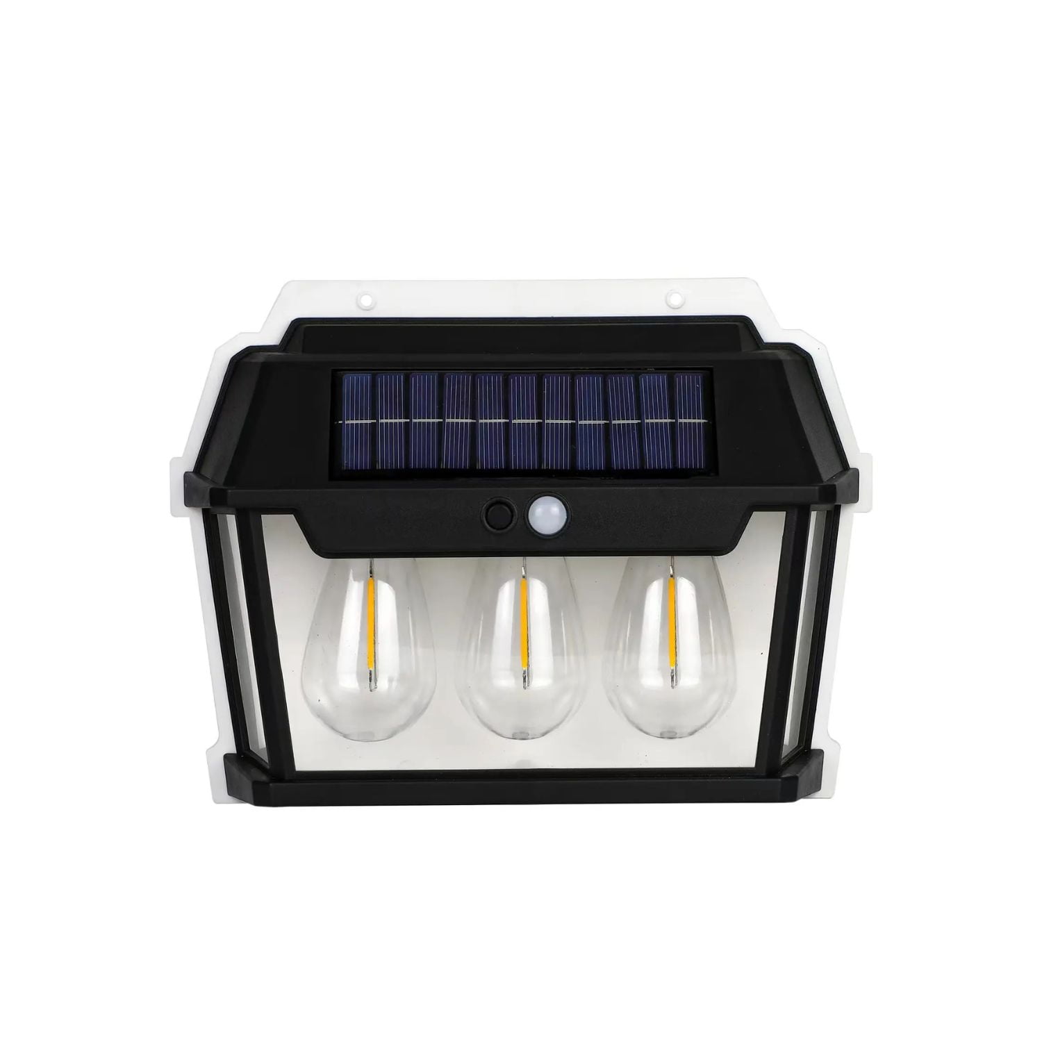 Disparo - Foco Solar Luz Calida 3 Ampolletas Con Sensor De Movimientos