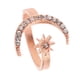 thumbnail image 2 of Anillo De Luna Creciente Elegante Anillo De Dedo De Estrella De Luna Abierta Para Ni?as En Oro Rosa, 2 of 5