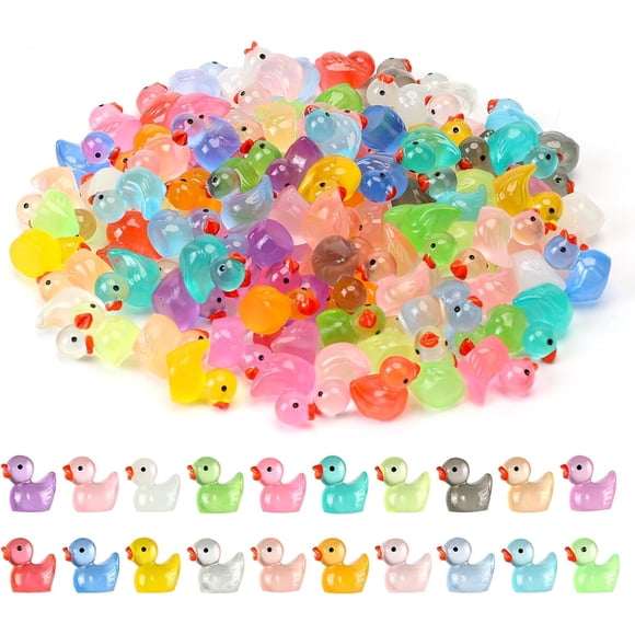 Mini Patitos JWAJWY 100 Pack Resina Brillan Multicolor