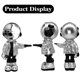 thumbnail image 3 of Figurilla Dosker Astronauta Plateado 32 × 13 × 10 cm con Plato para Dulces, 3 of 7