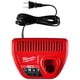 thumbnail image 2 of Cargador de baterías Milwaukee M12 de iones de litio 12 V 30 min con LED, 2 of 2