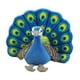 thumbnail image 1 of Infant Vivid Animal Doll Peluche Relleno PP Algodón Pavo Real Juguete Decoración Azul, 1 of 3