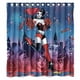 thumbnail image 1 of Cortina de ducha de Harley Quinn con fuegos artificiales, juego de cortina de baño con ganchos, tamaño 66 x 72 pulgadas, 1 of 3