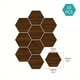 thumbnail image 1 of 10pcs Hexagonal Wood Grain Foam Wall Stickers, Kitchen Waterproof And Oil-proof Wallpaper, Self-adhesive Living Room Bathroom Thickened Decorative Tile Stickers, Tear And Stick, 1 of 3