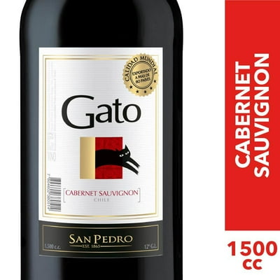 Vino Tinto Cabernet Sauvignon Botellón Botella 1,5 L Gato