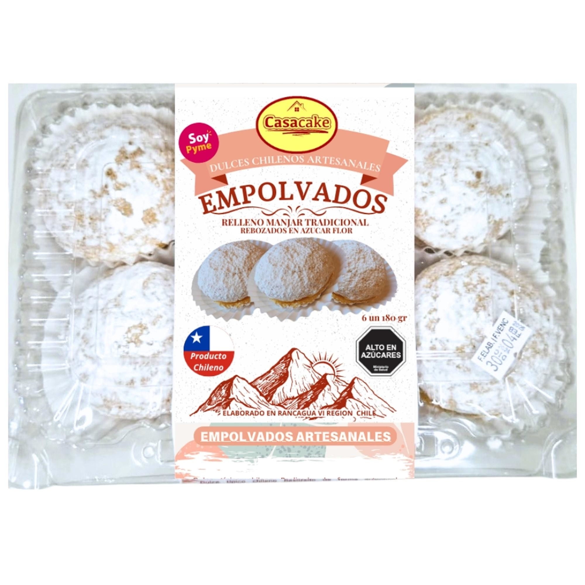 Empolvados Manjar 6 Un 180 g Casacake