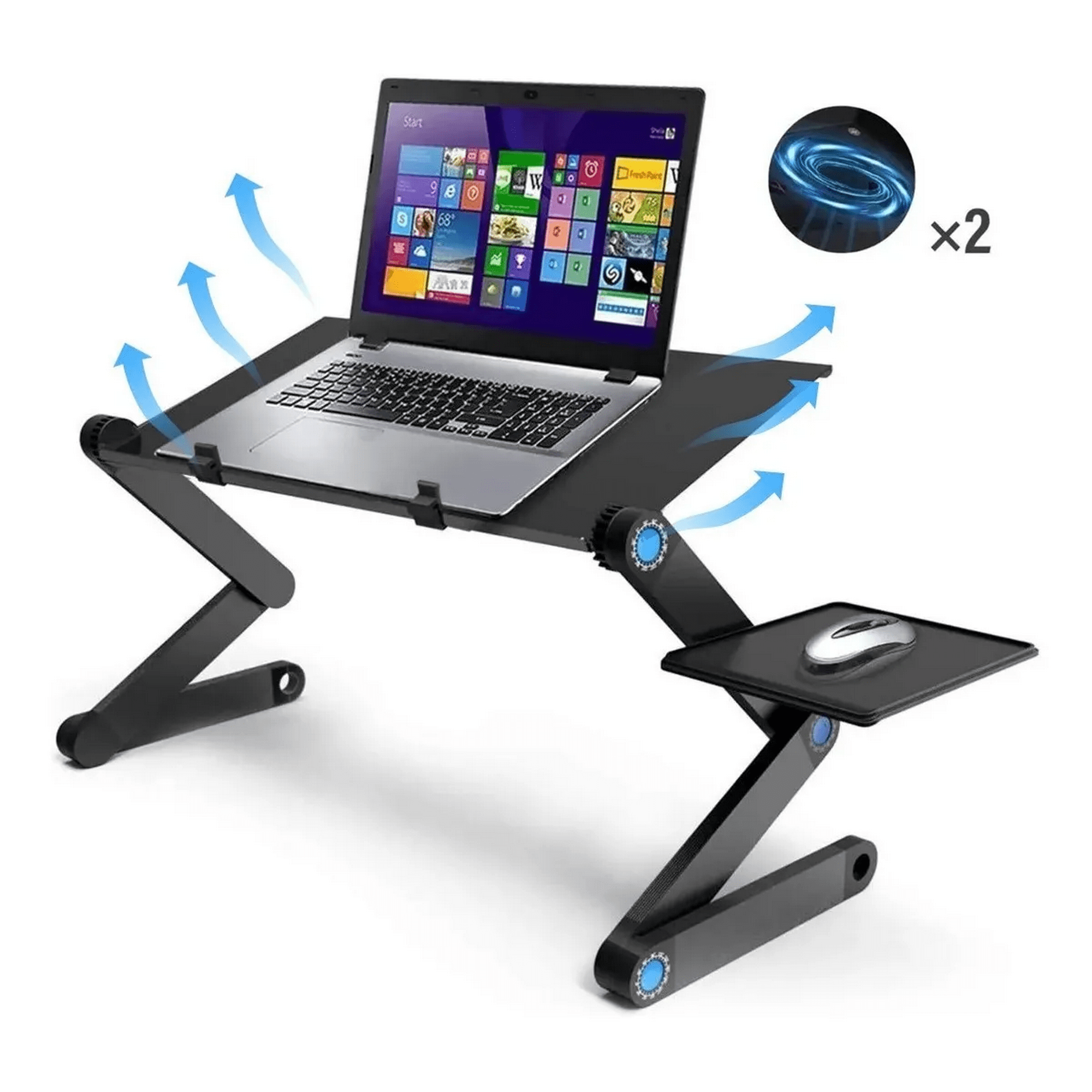 Movi - Mesa Ajustable Para Notebook Con Ventilador Usb Anticalor