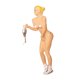 thumbnail image 2 of 1:64 Figura Mujer Personaje Mu?eca Paisaje Tren Ferrocarril Modelo Decoración Estilo B, 2 of 5