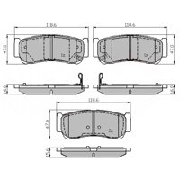 Pastillas Freno Para Auto Allied Nippon Adb31714
