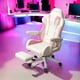 thumbnail image 2 of Silla Gamer Ergonómica Reclinable Con Reposapies Rosada, 2 of 8