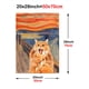 thumbnail image 1 of 1pc Screaming Cat With Fluid Sky Canvas Painting Posters, Funny Animal No Frame Printed Wall Art Pictures, Home & Room Decoration, 1 of 3