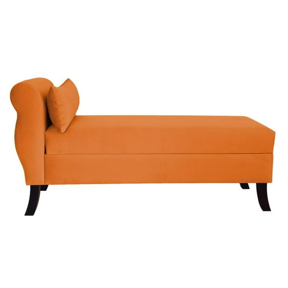 banqueta Baul New Diva Color Naranjo