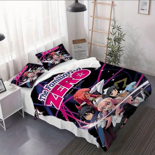 3pcs The Familiar of Zero Duvet Cover Set - 3pcs Bedding Ensemble Including Comforter Covers and Pillowcases Perfect for the Living Room or as Decor