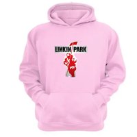 Genérico - Polerón Canguro Linkin Park Rosa Talla M Unisex