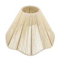 Ioensy - Pantalla De Lámpara Tejida, Estilo Bohemio, Para Sala De Estar, Mesa De Comedor, Isla De Cocina, Color Beige