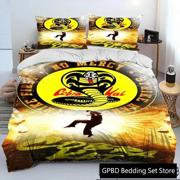 Cobra Kai Amanda TV Karate Comforter Bedding SetDuvet Cover Bed Set Quilt Cover Pillowcase Bedding Set kids