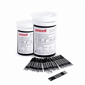 Cintas Tiras Reactivas Glucómetro Yuwell 582 X 50 Unidades