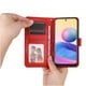 thumbnail image 2 of Funda tipo cartera FOXDOCK para Xiaomi Redmi Note 10 5G , diseño girasol en relieve, cuero PU, cierre magnético, soporte y tarjetero, 2 of 5