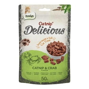 Dentalight - Snack Catnip Delicious Cangrejo 50Gr