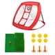 thumbnail image 3 of Alfombrilla De Práctica De Tiro De Golf Con Red De Astillas De Golf, Pelota, Camisetas, Patio Rojo, 3 of 5