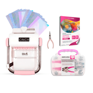 We R Memory Keepers - Encuadernadora Cinch Rosa + Crop A Dile + Insumos